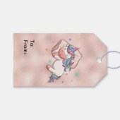 パステルユニコーンスリープ ギフトタグ (正面(横))