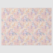 パステルユニコーンズモーンズガールズ誕生日ベビーシャワー 薄葉紙 (正面)