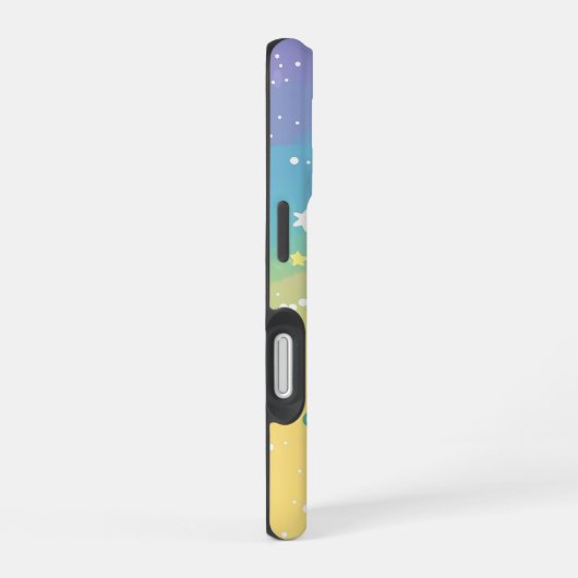 パステルユニコーンバニーアニメ電話ケース iPhone 16ケース (右側面)