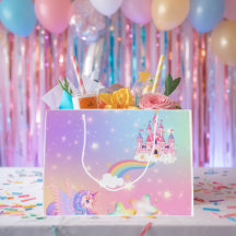 パステルユニコーンプリンセスギフトバッグ