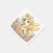 パステルユニコーンベビーシャワー スタンダードカクテルナプキン (角)