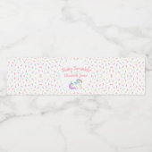 パステルユニコーンベビースプリンクル ペットボトルラベル (シングルラベル)