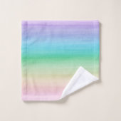 パステルユニコーンレインボーウォーターカラードリーム1号 バスタオルセット (ウォッシュタオル)