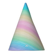 パステルユニコーンレインボーウォーターカラー#2 パーティーハット (右)