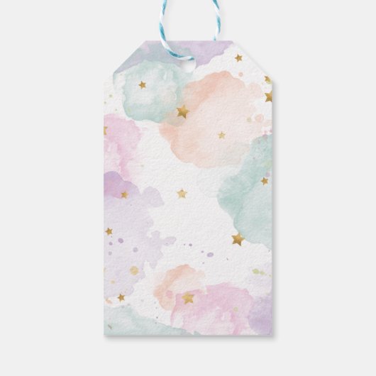 パステルユニコーン誕生日サンキューユー ギフトタグ (裏面)