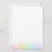 パステルユニコーン誕生日招待状バースデーパーティー 招待状 (裏面)