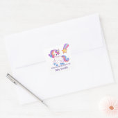 パステルユニコーン 「この本は〇〇のもの」 子供の名前 スクエアシール (封筒)