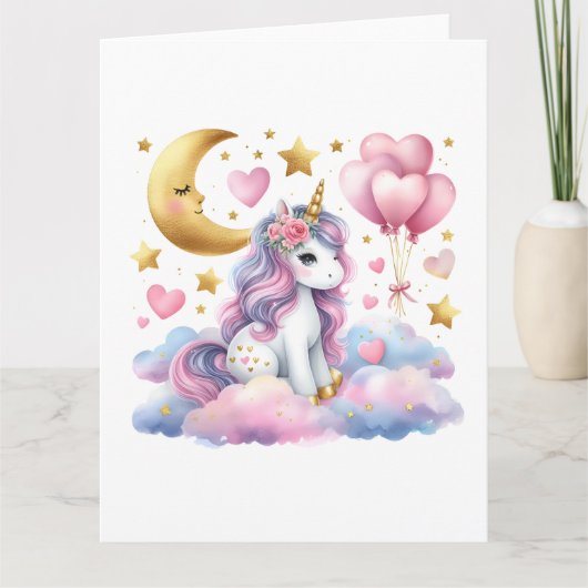 パステルユニコーン カード (正面)