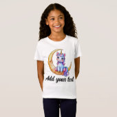 パステルユニコーン ガールズTシャツ Tシャツ (正面フル)