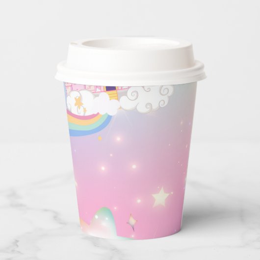 パステルユニコーン プリンセス ペーパーカップ (裏面)