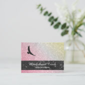 *~*パステルユニッグラデーションスグリッター瞑想イーグル 名刺 (スタンド正面)