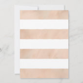 パステルユニークかわいらし花びら英語フローラ結婚ズ 招待状 (裏面)