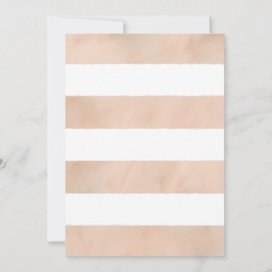 パステルユニークかわいらし花びら英語フローラ結婚ズ 招待状 (裏面)