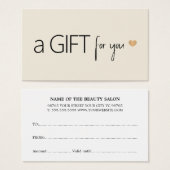 パステルユニークエレガントゴールデンハート (正面&裏面)