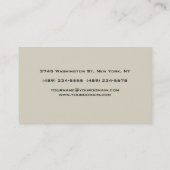 パステルユニークトーンイニシャルモノグラムキュート 名刺 (裏面)