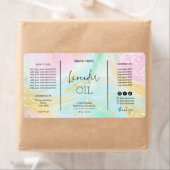 パステルユニークドロッパーボトル製品ラベル ラベル (インサイチュ)