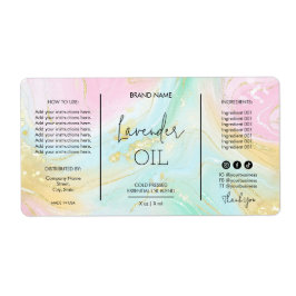 パステルユニークドロッパーボトル製品ラベル ラベル