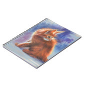 パステルライトのジンジャーキットン ノートブック (左側)