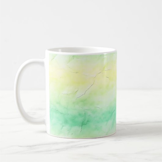 パステルライトイエローグリーン コーヒーマグカップ (左)