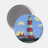 パステルライトハウスアンドラベンダーフィールド マグネット (正面/裏面)