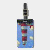 パステルライトハウスアンドラベンダーフィールド ラゲッジタグ (正面縦)