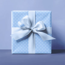 パステルライトブルースモール水玉模様