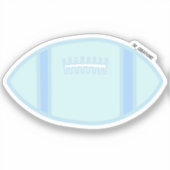 パステルライトブルーフットボール シール (正面)