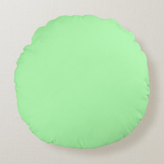 パステルライムグリーン ラウンドクッション (正面)
