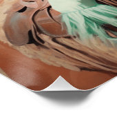 パステルラウンドアップ：女性のカーボーイウォールアート ポスター (コーナー)