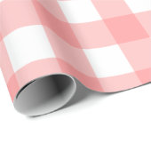 パステルラズベリーレッドプレイドパターンイースター ラッピングペーパー (ロールコーナー)