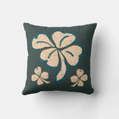 パステルラッキーシャムロッククローバーセントパトリックの日 クッション (裏面)