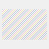 パステルラッピング紙フラットシート(3セット) ラッピングペーパーシート (正面)