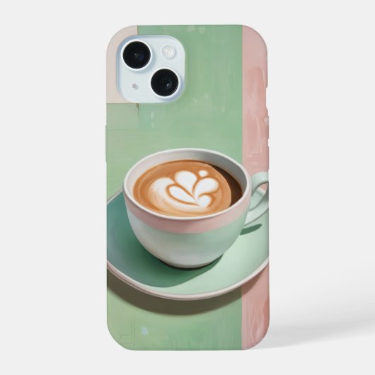 パステルラテ iPhone 15ケース (裏面)