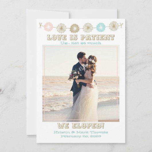 パステルラブ 忍耐の愛 私たちはこっそり結婚式 フォト (正面)