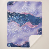 *~*パステルラベンダーアゲートホログリッター海AP8 シェルパブランケット (正面)