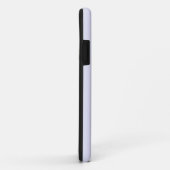 パステルラベンダーカラー無地のミニマリストのパーソナライズ Case-Mate iPhoneケース (裏面/右)