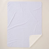 パステルラベンダーカ無地のラー |クラシック |エレガント | シェルパブランケット (正面)