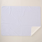 パステルラベンダーカ無地のラー |クラシック |エレガント | シェルパブランケット (正面(横))