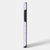 パステルラベンダーバラ iPhoneケース (左側面)