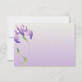 パステルラベンダーパープルフラワーナチュラルスパ サンキューカード (正面)