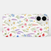 パステルラベンダー ピンクの野の花 Case-Mate iPhoneケース (裏面 (横))