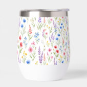 パステルラベンダー ブルーサーモンピンクの野の花 (左面)