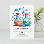 パステルラボポションサイエンティスト誕生日 招待状 (スタンド正面)