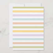 パステルラマアンドバルーンズ誕生日 招待状 (裏面)