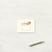 パステルランチボックスカスタムおもしろい追加ノート子供へ ポストイット (デスク上)