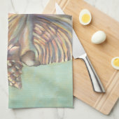 パステルラージコンチシェル キッチンタオル (四つ折り)