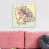 パステルラージコンチシェル キャンバスプリント (インサイチュ (リビング))