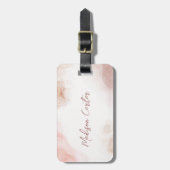 パステルリキッドウォーター色アルコールインク ラゲッジタグ (正面縦)