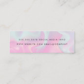 パステルリキッドバックグラウンドブラシ仕上げメイクアップ工具 スキニー名刺 (裏面)