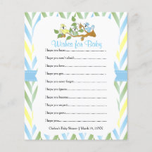 パステルリス男の赤ちゃんシャワー – ウィッシュ